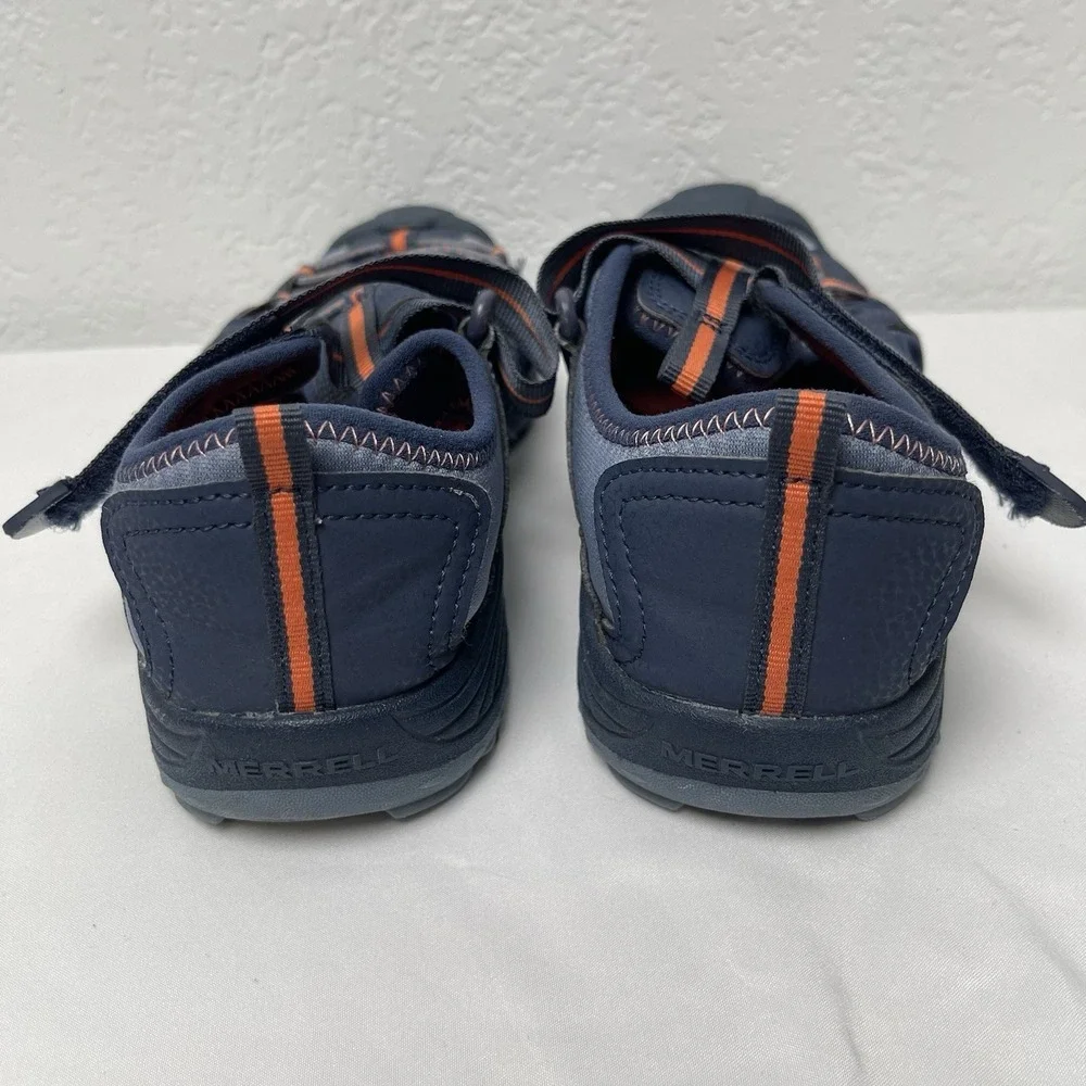 Merrell Hydro Kids 5M Navy/Orange Hiking Water Shoes Outdoor Sandals